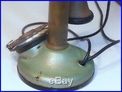 Rare Peel Conner Vintage Candlestick Telephone British, 1920's withRinger Box