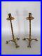 Rare-Vintage-19th-c-Brass-Candlestick-Holders-26cm-H-Thinner-1-8cm-D-Candle-01-ndbg