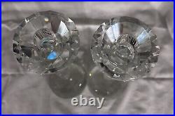 Rare Vintage One of a Kind Pair of Crystal Candle stick holders