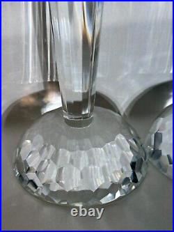 Rare Vintage One of a Kind Pair of Crystal Candle stick holders