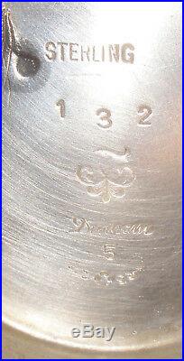 Rare Vintage sterling silver candlestick Durham Georg Jensen La Paglia Style 9.5