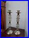 Rare-art-s-and-crafts-candlesticks-plated-on-brass-Vintage-antique-candlesticks-01-nfu