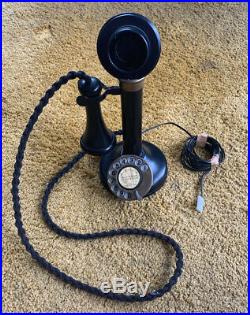 Refurbished 1930s vintage candlestick telephone Converted To Digital