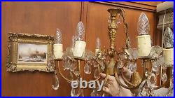 STUNNING VINTAGE/ANTIQUE CHANDELIER 8 arm, candlestick style. French