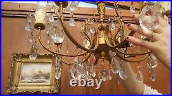 STUNNING VINTAGE/ANTIQUE CHANDELIER 8 arm, candlestick style. French