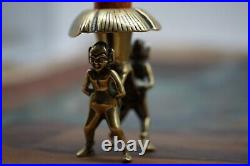 Scarce Vintage /Art Deco 1930's Dartmoor Pixie Brass Candleholder/Candlestick