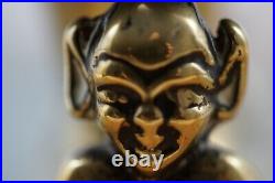 Scarce Vintage /Art Deco 1930's Dartmoor Pixie Brass Candleholder/Candlestick