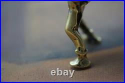 Scarce Vintage /Art Deco 1930's Dartmoor Pixie Brass Candleholder/Candlestick