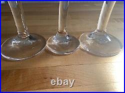 Set of 3 Vintage COLLE ITALY Crystal Candlesticks ANGELO MANGIAROTTI Model ERGO