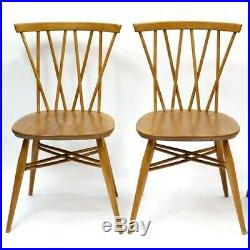 Set of 4 Ercol Candlestick Kitchen Dining Chairs in excellent condition