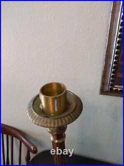 + Set of 6 Vintage Brass Church Altar Candlesticks 23 inches tall