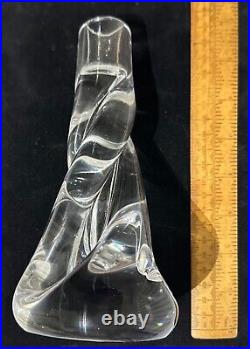 Sevres Cristal Twist Candlestick / Light Holder 19 cm Vintage