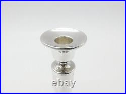 Sterling Silver Modernist Table Candlestick Vintage 1991 Birmingham