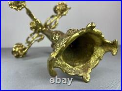 Stunning Five Arm French Vintage Brass Candelabra (lot 5141)