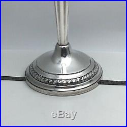 Stunning Vintage Sterling Silver Pair Candlesticks Weighted