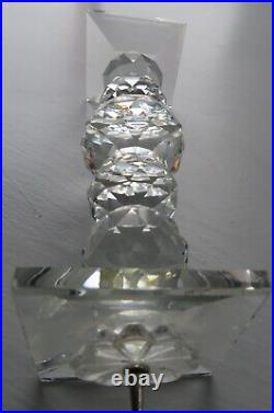Stunning quality Boxed vintage Swarovski crystal candlestick