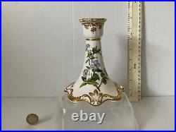 Superb Rare Vintage Spode England Stafford Flowers Candlestick Burtonia