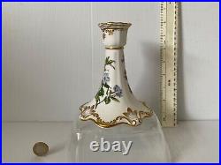 Superb Rare Vintage Spode England Stafford Flowers Candlestick Burtonia