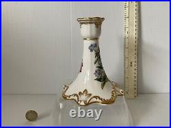 Superb Rare Vintage Spode England Stafford Flowers Candlestick Burtonia