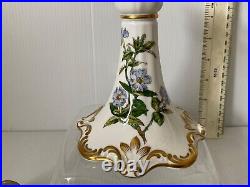 Superb Rare Vintage Spode England Stafford Flowers Candlestick Burtonia