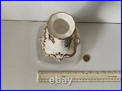 Superb Rare Vintage Spode England Stafford Flowers Candlestick Burtonia