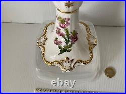 Superb Rare Vintage Spode England Stafford Flowers Candlestick Burtonia