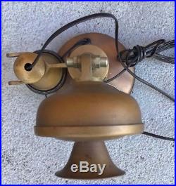 VINTAGE CANDLESTICK PHONE brass and copper