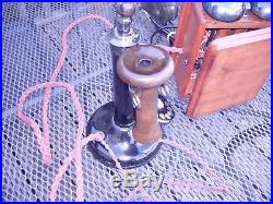 VINTAGE ORIGINAL GPO 1920's CANDLESTICK TELEPHONE IN WONDERFUL CONDITION FWO