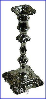 VINTAGE Sterling Silver Tall GEORGIAN Style CANDLESTICKS 10 1966