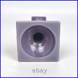 VTG Pair of Cambridge Glass Opaque Helio Purple Doric Column 9-1/2 Candlesticks