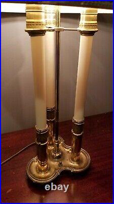 VTG Stiffel French Bouillotte 3lt Candlesticks Brass Table Lamp 30'' No Shade
