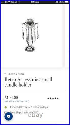 Villeroy & Boch Retro Candlestick Holders BNIB Wedding Gift X2