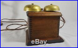 Vintage 1920 Brass Candlestick Telephone 50AL with Ringer Box Tested and Working