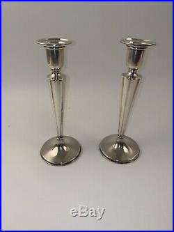 Vintage 1920s Whiting Sterling Silver. 925 Candlesticks Candle Holders 9