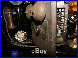 Vintage 1929 GPO Candlestick Telephone No. 150 Bakelite With Chrome & Enamel Dial