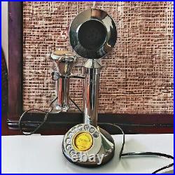 Vintage 1930s GEC Silver Candlestick Telephone
