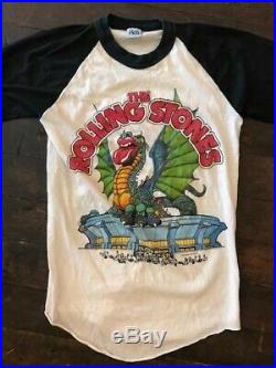 Vintage 1981 Rolling Stones dragon t-shirt, Candlestick Park San Francisco