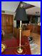 Vintage-32-Inch-Brass-Candlestick-Lamp-With-Original-Shade-MintFree-Ship-01-pgol