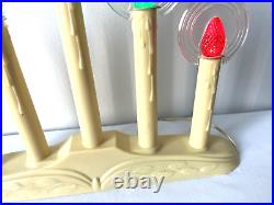 Vintage 5 Halo Noma Candolier Candle Sticks withDrip Lights Flame Bulbs MCM