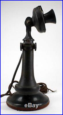 Vintage Antique 1915 Western Electric 329 Black Candlestick Telephone