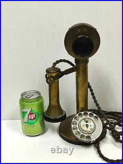 Vintage/Antique Brass & Bakelite Candlestick Telephone