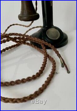 Vintage Antique Candlestick Telephone 1910s