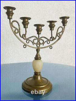 Vintage Antique French Style Candlestick 20th Century Old Europe Retro Style