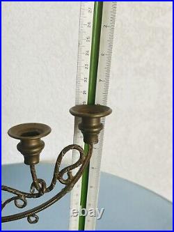 Vintage Antique French Style Candlestick 20th Century Old Europe Retro Style