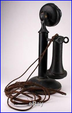 Vintage Antique Western Electric Black Candlestick Telephone Nepperhan 3046