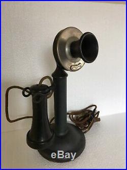 Vintage Antique Western Electric Candlestick Telephone Very Nice! 1913