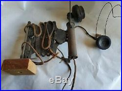 Vintage Antique Western Electric Railroad Scissor Dispatch Candle Stick Phone