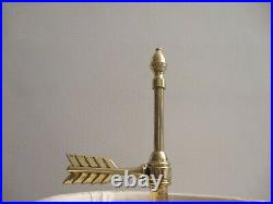 Vintage Baldwin Solid Brass 2 Light 3 Candlestick Bouillotte Lamp made in USA