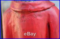 Vintage Bill Huebbe Signed Red Coat Fox Butler Double Candle Stick Lamp 32