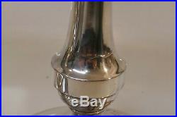 Vintage Black Star & Frost Weighted Sterling Candle Sticks Monogrammed EHD